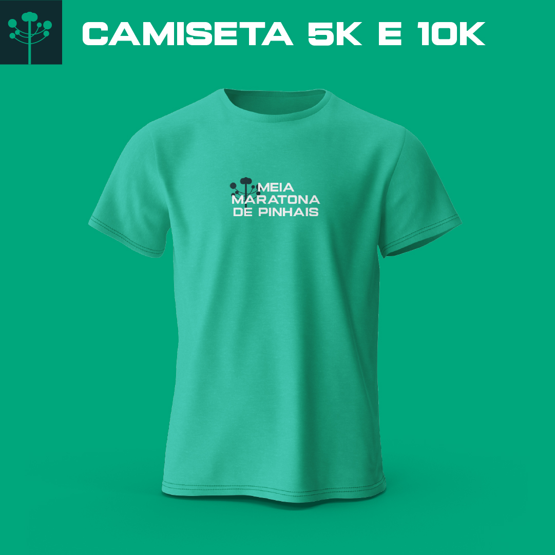 Camiseta oficial 5K e 10K